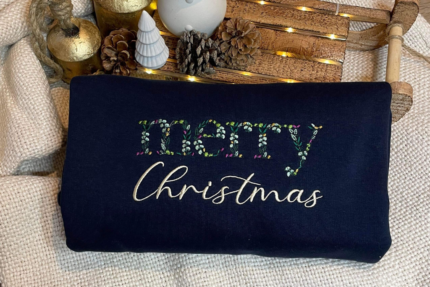 Embroidered Christmas Jumper