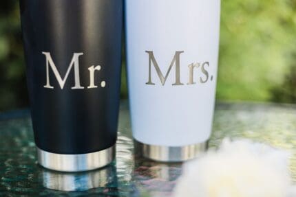Mr & Mrs thermal mugs